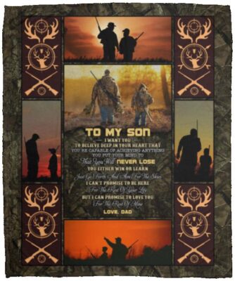 To My Son You Either, White, Cozy Plush Fleece Blanket - 50x60