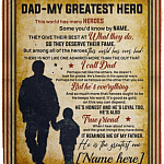 Personalized to My Dad, White, Cozy Plush Fleece Blanket - 50x60 Personalized to My Dad, White, Cozy Plush Fleece Blanket - 50x60