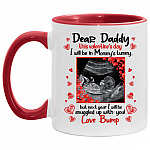 Personalized Photo Dear Accent Mug, White/Red, 11 oz. Accent Mug