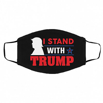 Pro-Trump Supporter, Black, Cloth Face Cover – Medium/Large
