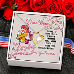 Dear Mom If I Had A Different Mom I Would Punch Her In The Face Forever Love Pendant Necklace