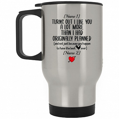 14 oz. Silver Travel Mug