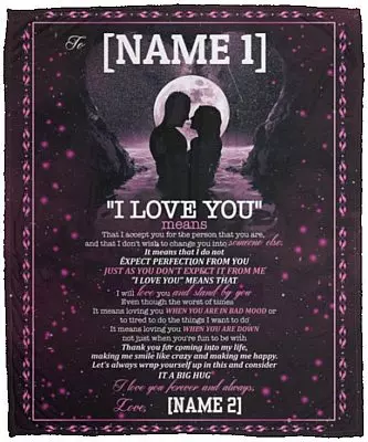 To my love, White, Cozy Plush Fleece Blanket - 50x60