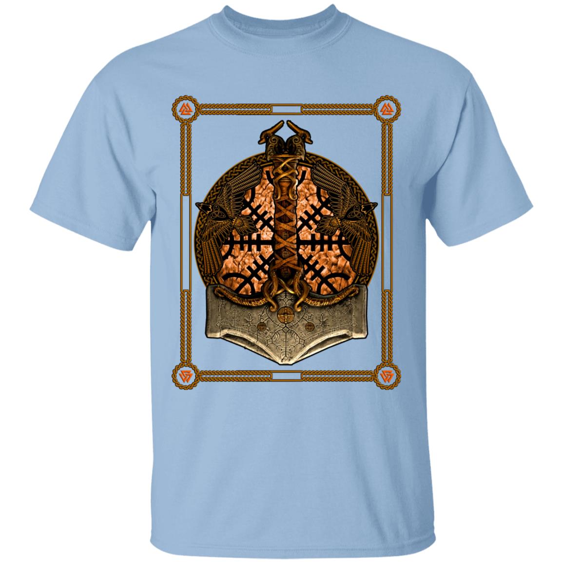 Norse Viking Twin T-Shirt, Light Blue, Unisex T-Shirt