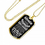 To My Nephew If Ever There Is Tomorrow When We're Not Together Luxury Dog Tag Pendant Necklace - Nephew Gifts - Dog Tag (Gold Plated)