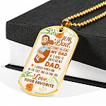 Dear Dad If I Had A Different Dad I Would Punch Him In The Face Dog Tag Pendant Necklace - Dog Tag (Gold Plated)