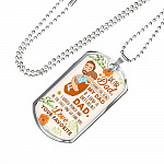 Dear Dad If I Had A Different Dad I Would Punch Him In The Face Dog Tag Pendant Necklace - Dog Tag (Silver)