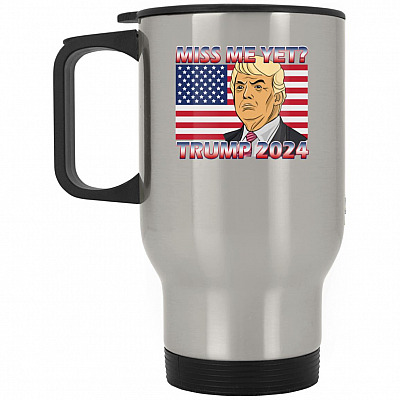 14 oz. Silver Travel Mug