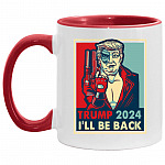 Trump 2024 I'll, White/Red, 11 oz. Accent Mug
