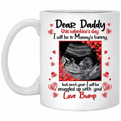 Personalized Photo Dear Daddy Mug, White, 11 oz. White Mug
