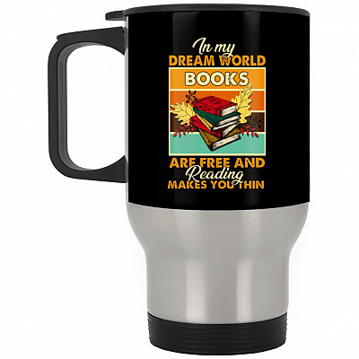 14 oz. Silver Travel Mug