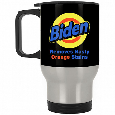 14 oz. Silver Travel Mug