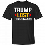 Trump Lost Shirt, Black, Unisex T-Shirt