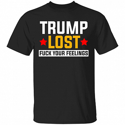 Trump Lost Shirt, Black, Unisex T-Shirt