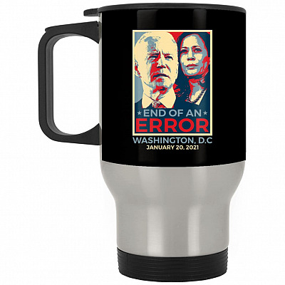 14 oz. Silver Travel Mug