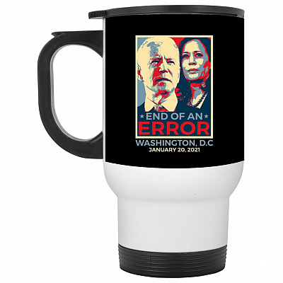 14 oz. White Travel Mug