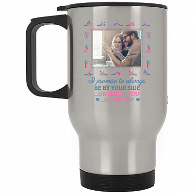 14 oz. Silver Travel Mug