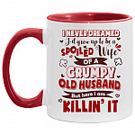 AM11OZ Accent Mug, White/Red, 11 oz. Accent Mug
