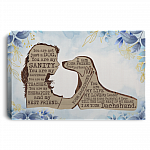 Dachshund Girl You Are Not Just A Dog You Are My Sanity I Am Your Dachshund Framed Canvas Prints - Unframed Poster, White, 0.75'' Framed Canvas