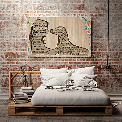 Alternative view of Dachshund You Are Not Just A Dog You Are My Sanity I Am Your Dachshund Framed Canvas Prints - Unframed Poster