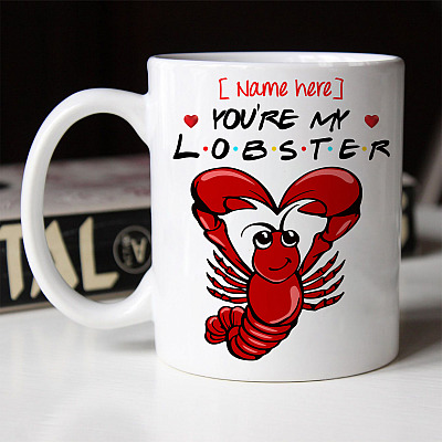 Alternative view of Personalized You're My Lobster Ceramic Coffee Mug - Beer Stein - Water Bottle - Color Changing Mug