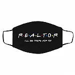 Realtor Mask, Black, Cloth Face Cover – Medium/Large Realtor Mask, Black, Cloth Face Cover – Medium/Large