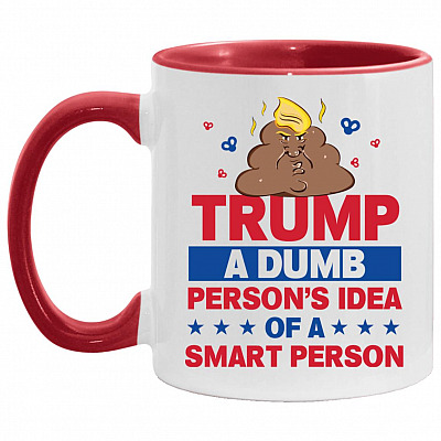 Trump Accent Mug, White/Red, 11 oz. Accent Mug