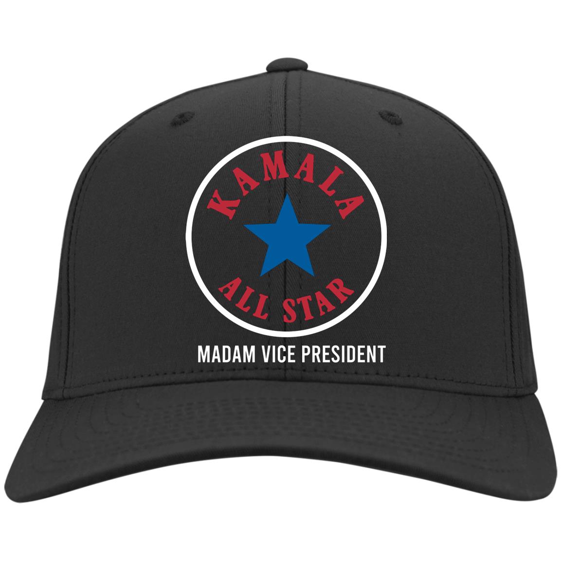 Kamala Hat, Black, Twill Cap