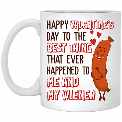 Happy Valentine's Mug, White, 11 oz. White Mug