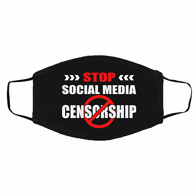 social mask, White, Cloth Face Cover – Medium/Large