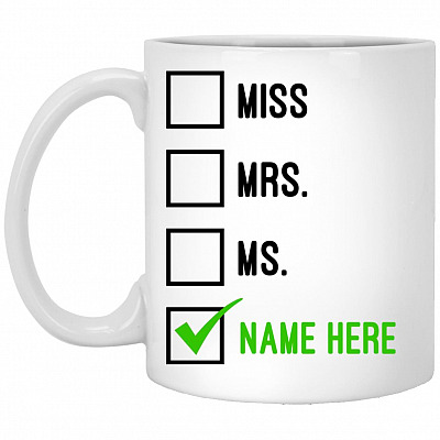 Personalized Mug, White, 11 oz. White Mug