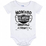 wrong mom, White, Baby Onesie - 12 Month wrong mom, White, Baby Onesie - 12 Month