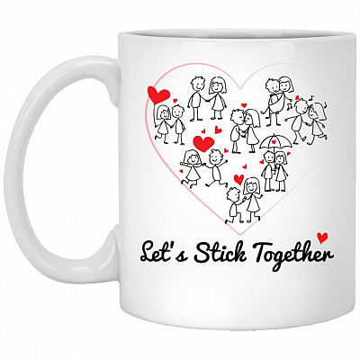 together mug, White, 11 oz. White Mug