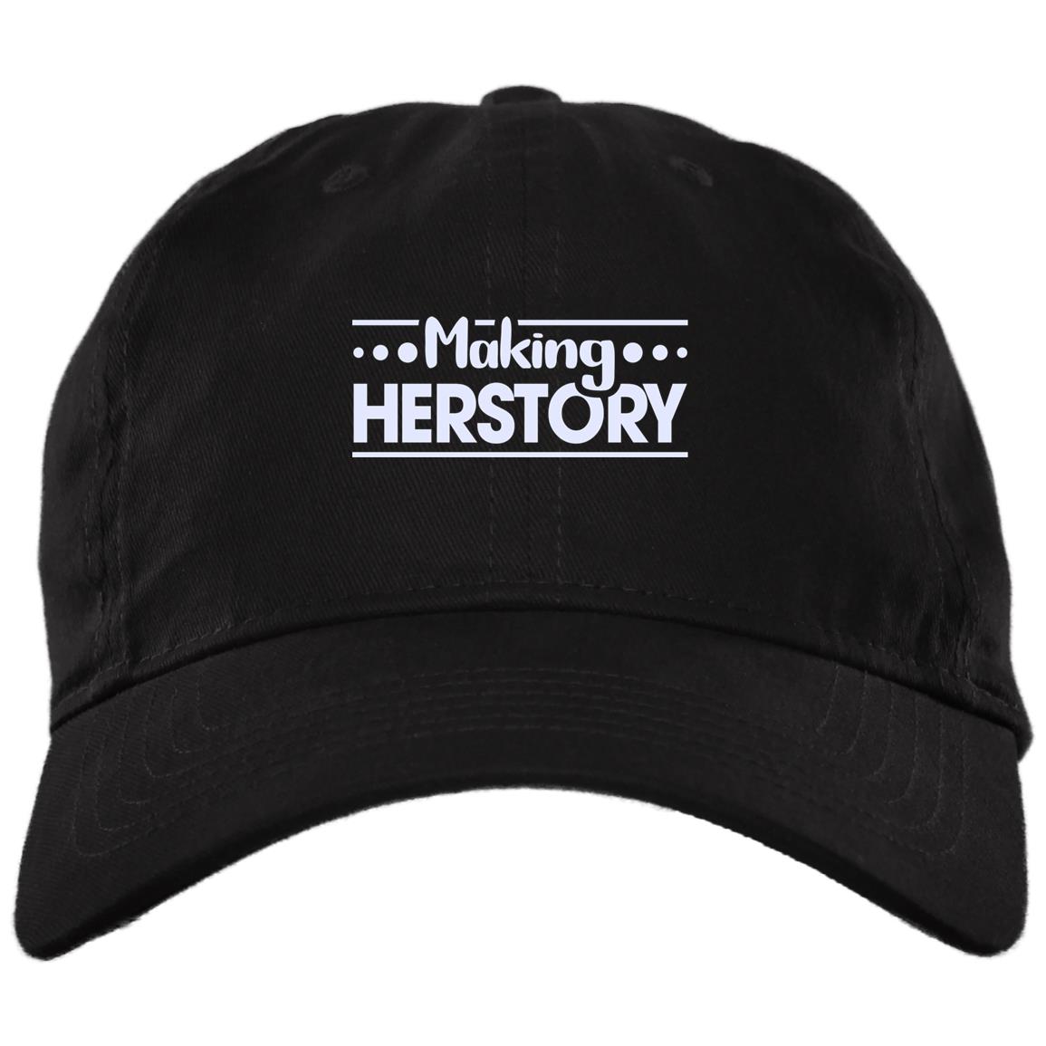 Kamala Harris Making Herstory Inauguration Day 2021 Twill Cap - High-Profile Snapback Hat - Trucker Hat, Black, Brushed Twill Dad Cap