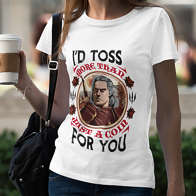 Alternative view of I'd Toss More Than Just A Coin For You T-Shirt