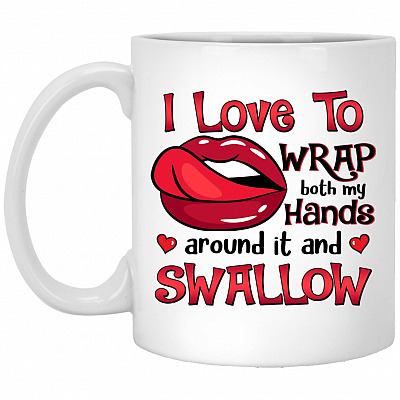 I Love to Wrap Mug, White, 11 oz. White Mug