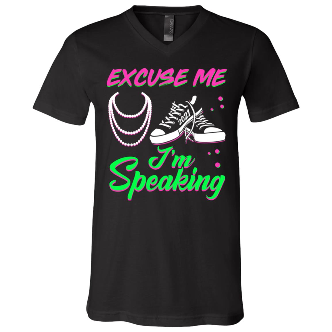 3005 Unisex Jersey SS V-Neck T-Shirt, Black, V-Neck T-Shirt