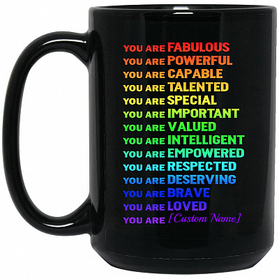 15 oz. Black Mug