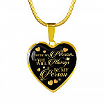 You're My Person You Will Always My Person Heart Pendant Necklace - Best Friend Necklace - Heart Luxury Necklace (Gold Plated)