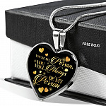 You're My Person You Will Always My Person Heart Pendant Necklace - Best Friend Necklace - Heart Luxury Necklace (Silver)