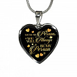 You're My Person You Will Always My Person Heart Pendant Necklace - Best Friend Necklace - Heart Luxury Necklace (Silver)