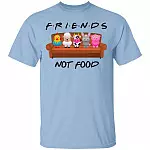 Friends Not Food T-Shirt, Light Blue, Unisex T-Shirt