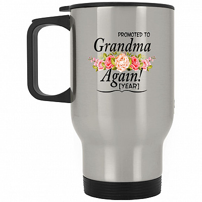 14 oz. Silver Travel Mug