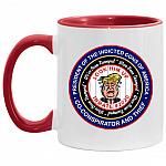 Anti Trump Lock, White/Red, 11 oz. Accent Mug