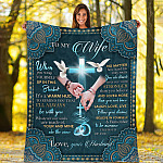 2VT. To My Wife When You Wrap Yourself blanket mockup