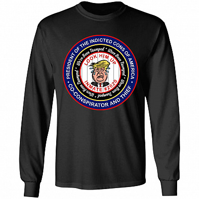 Anti Trump Lock Him Hoodie - Sweatshirt, Black, Long Sleeve