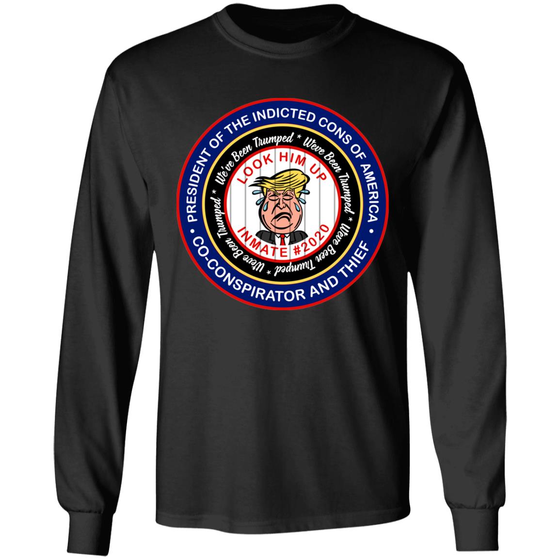 Anti Trump Lock Him Hoodie - Sweatshirt, Black, Long Sleeve