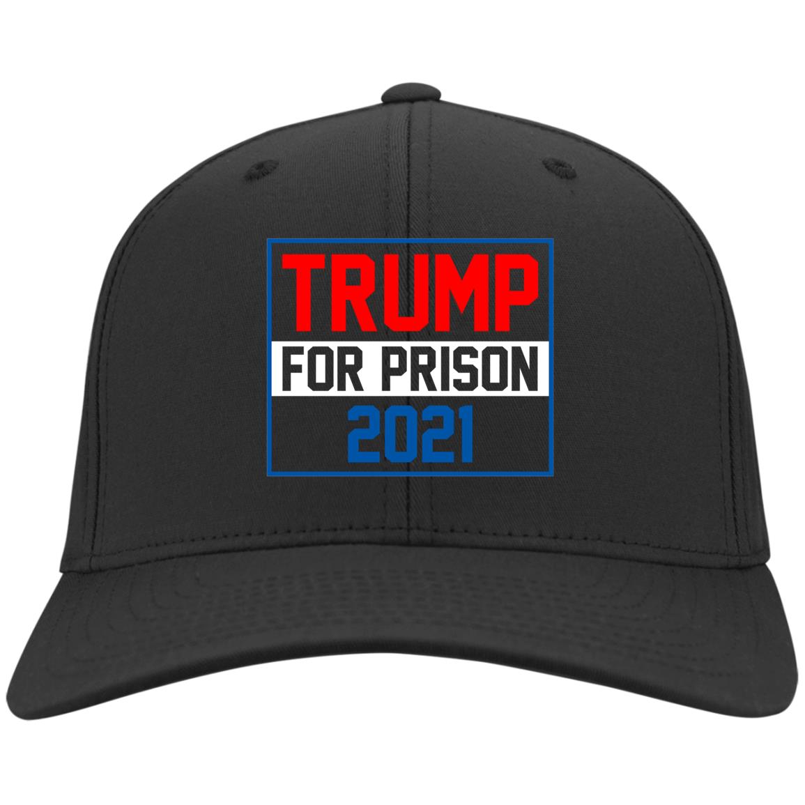 Trump For Prison 2021 Twill Cap, Black, Twill Cap