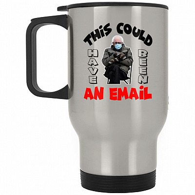 14 oz. Silver Travel Mug