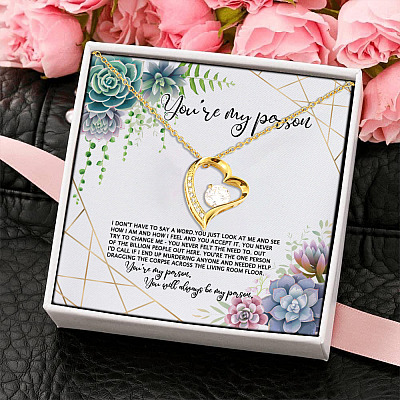 You're My Person You Will Always My Person Forever Love Pendant Necklace - Best Friend Necklace